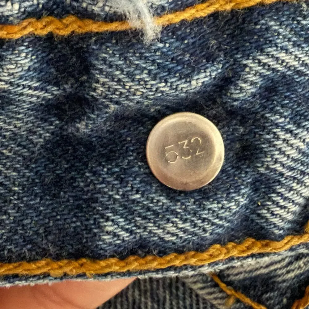 Vintage 1993 Levis 501 Jeans Made in USA Deadstock NWT 38x32 Button Fly Denim